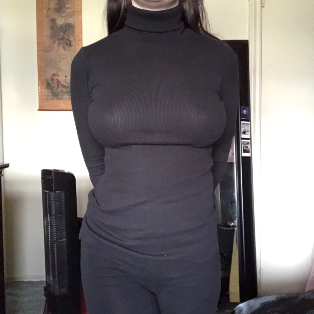Black turtle neck